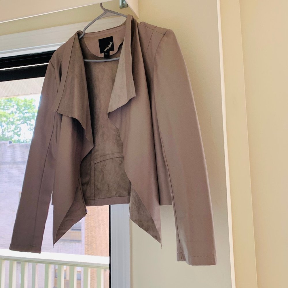 Cream/Nude Leather Jacket
